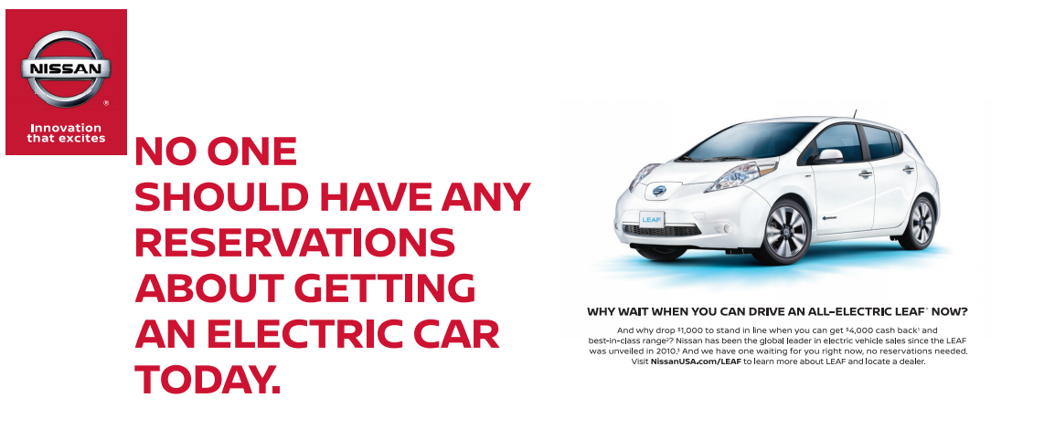 No one should have any reservations about getting an electric car today