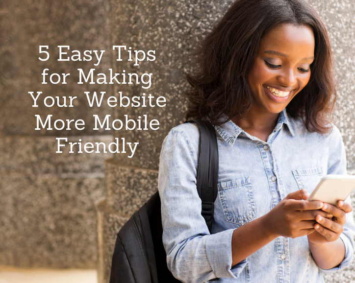 5 tips for making your website more mobile friendly